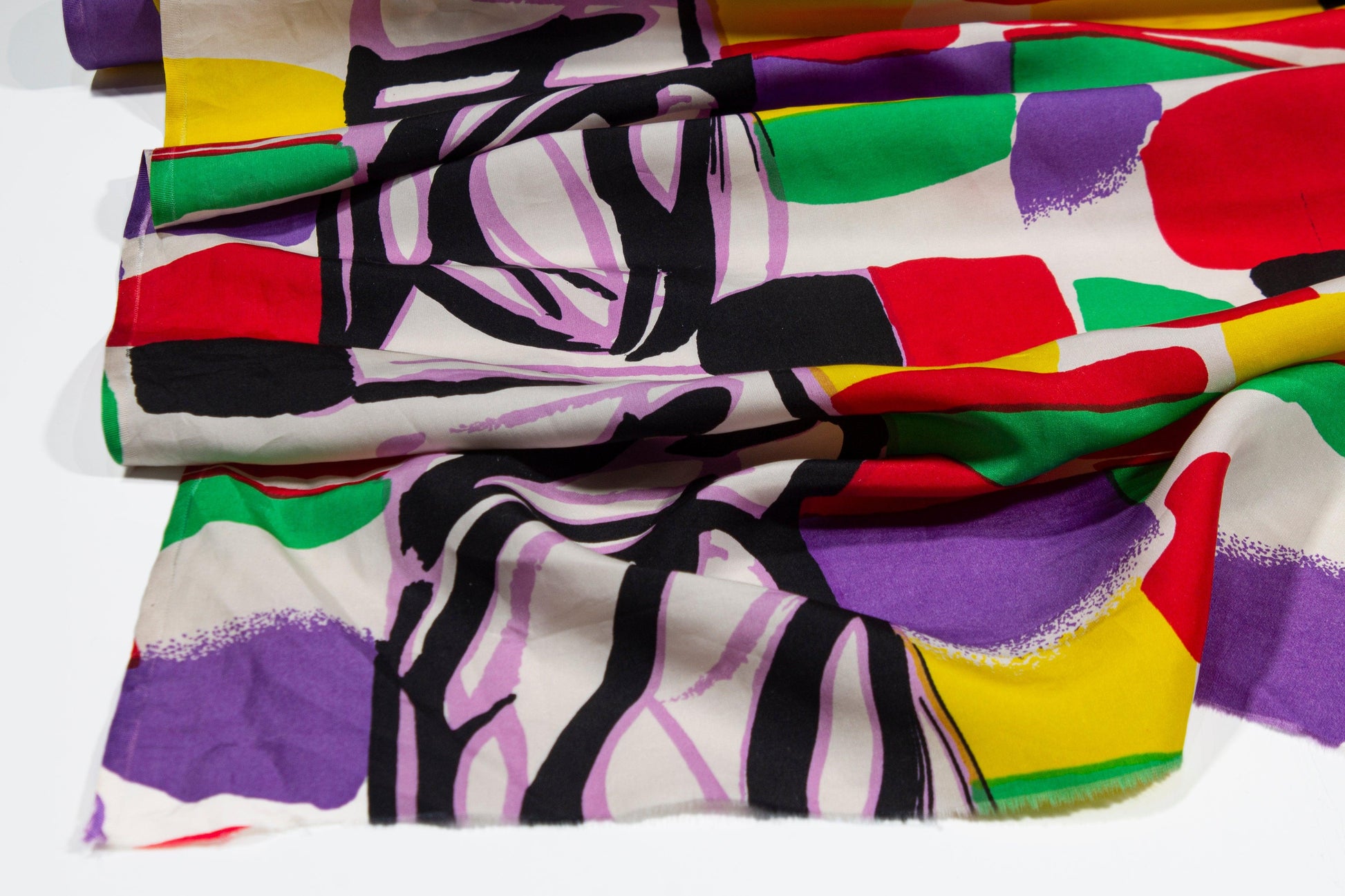 Multicolor Silk Crepe De Chine - Prime Fabrics