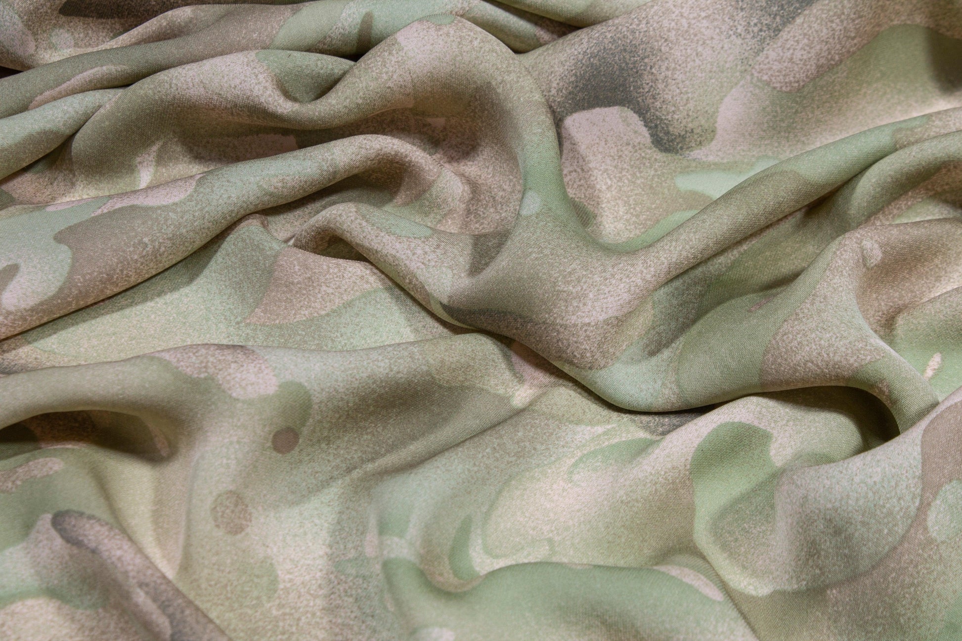 Camo Print Silk Crepe De Chine - Prime Fabrics