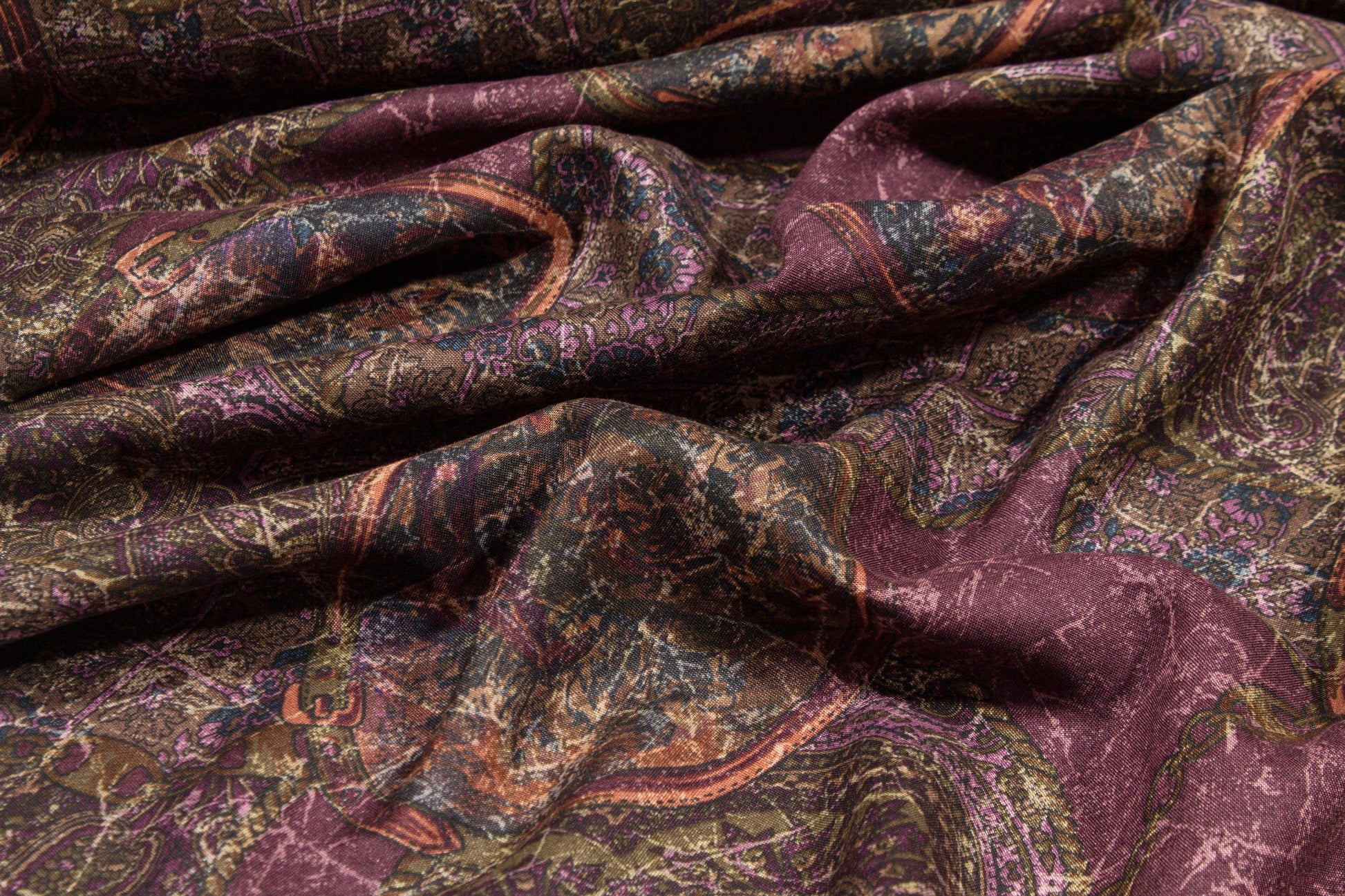 Abstract Italian Viscose Crepe De Chine - Prime Fabrics