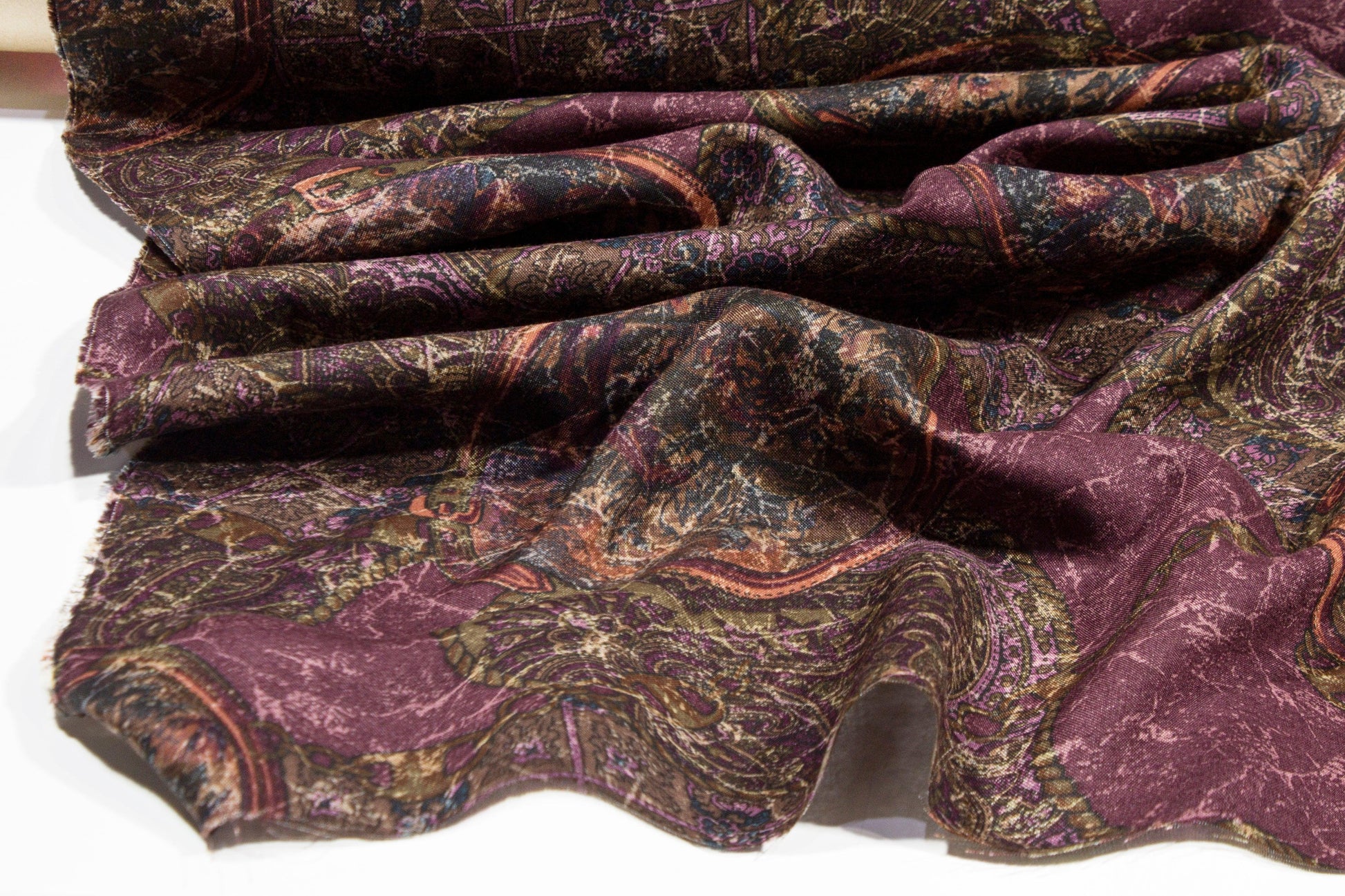 Abstract Italian Viscose Crepe De Chine - Prime Fabrics