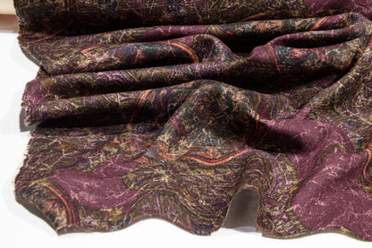 Abstract Italian Viscose Crepe De Chine - Prime Fabrics