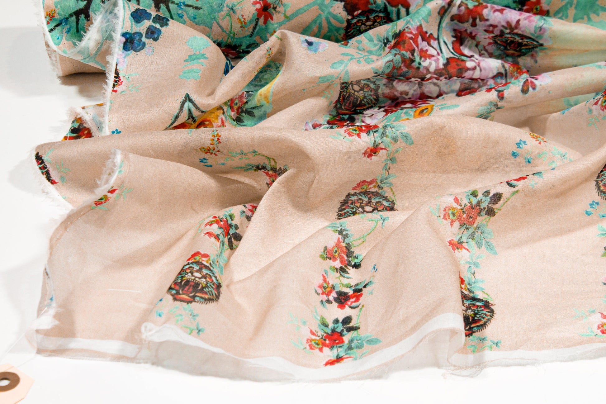 Roberto Cavalli - Multicolor Cotton Voile Panel - Prime Fabrics