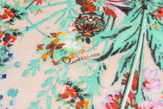 Roberto Cavalli - Multicolor Cotton Voile Panel - Prime Fabrics