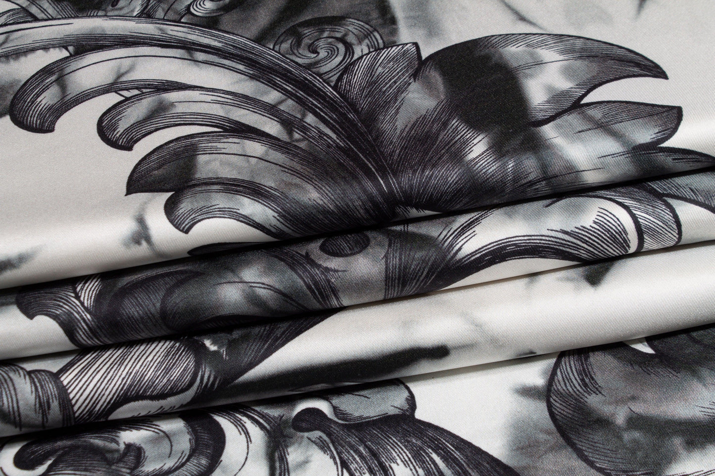 Washed Gray Italian Silk Twill - Prime Fabrics
