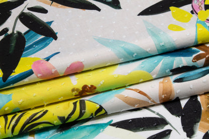 Roberto Cavalli - Multicolor Animal Floral Cotton Voile - Prime Fabrics