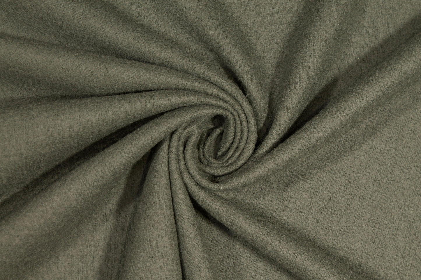 Green Italian Wool Tweed Coating - Prime Fabrics