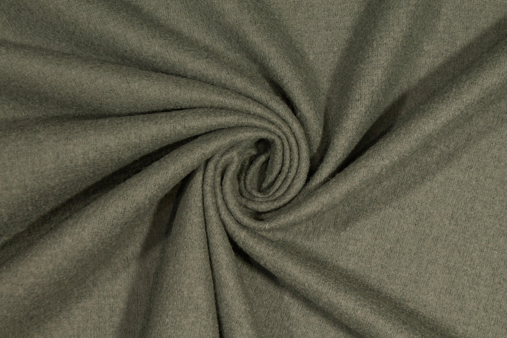 Green Italian Wool Tweed Coating - Prime Fabrics