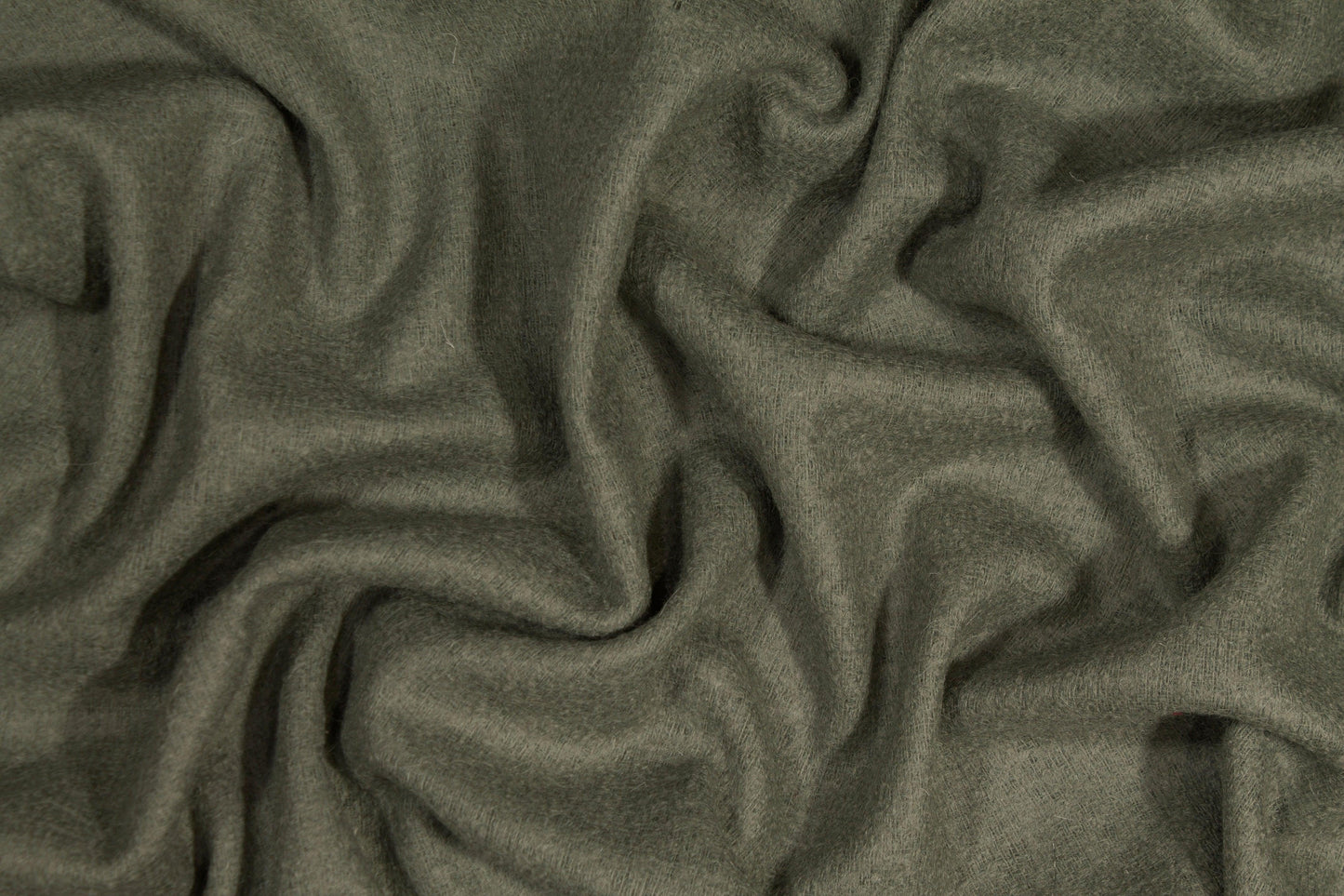 Green Italian Wool Tweed Coating - Prime Fabrics
