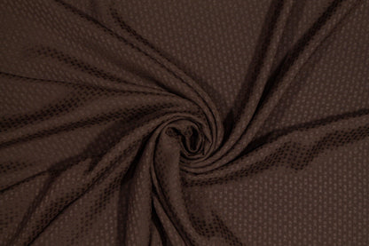 Segmented Stripe Silk Georgette - Brown - Prime Fabrics