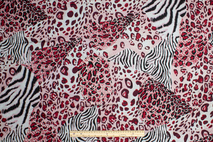 Abstract Animal Print Silk Habotai - Prime Fabrics