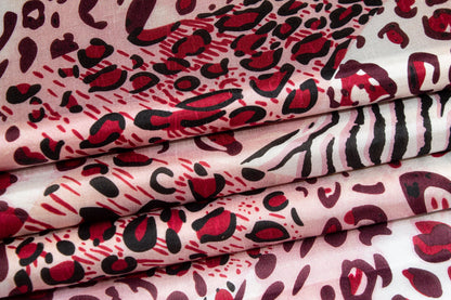 Abstract Animal Print Silk Habotai - Prime Fabrics