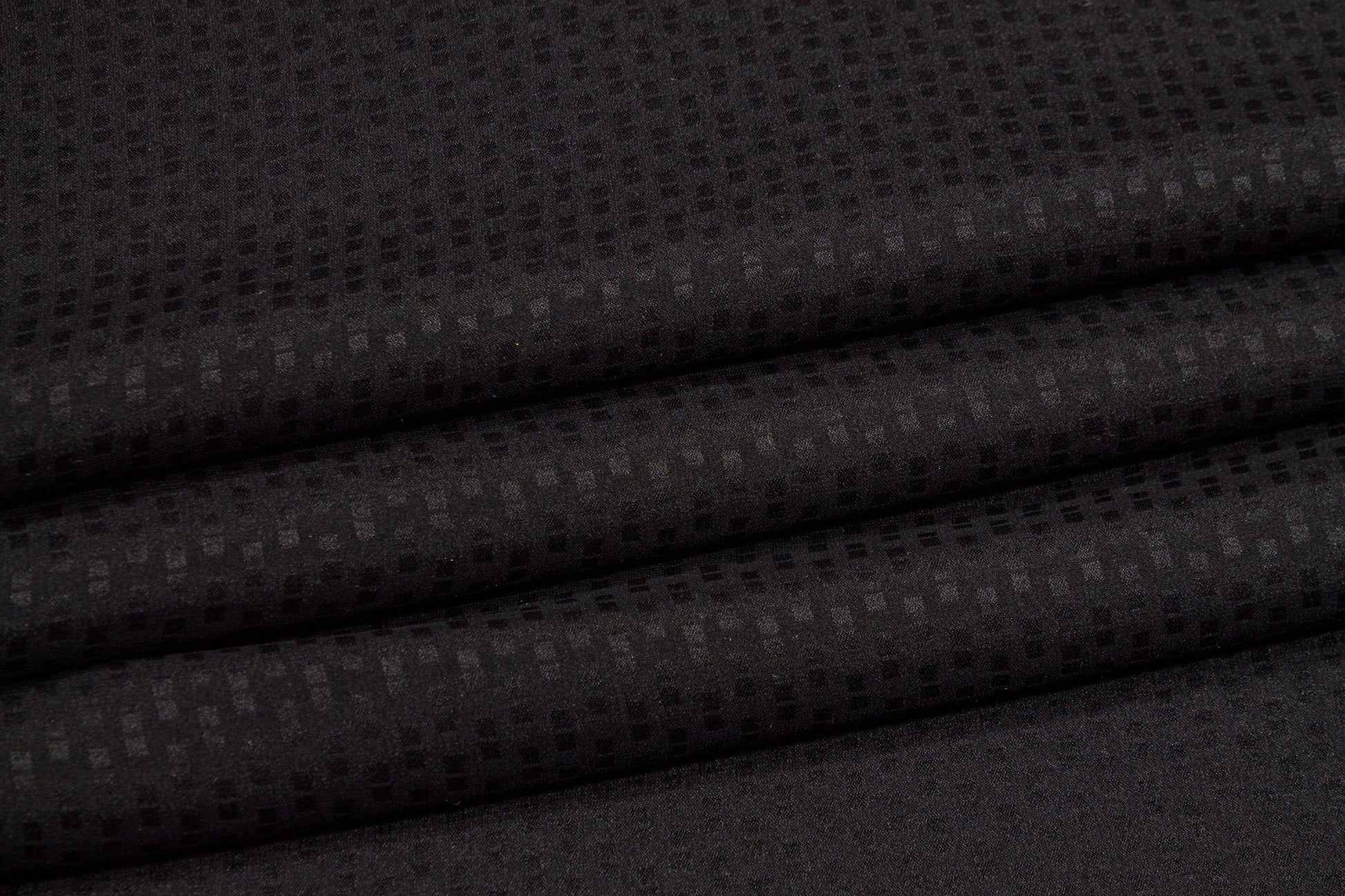 Segmented Stripe Silk Georgette - Black - Prime Fabrics