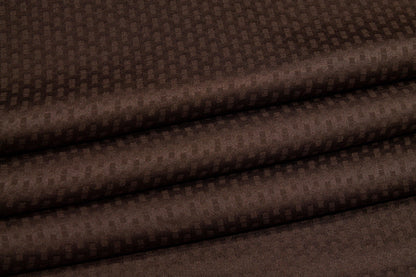 Segmented Stripe Silk Georgette - Brown - Prime Fabrics