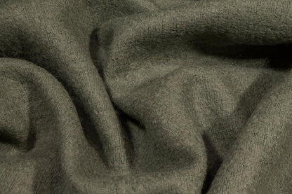 Green Italian Wool Tweed Coating - Prime Fabrics