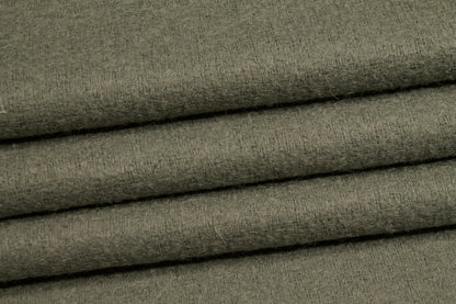 Green Italian Wool Tweed Coating - Prime Fabrics
