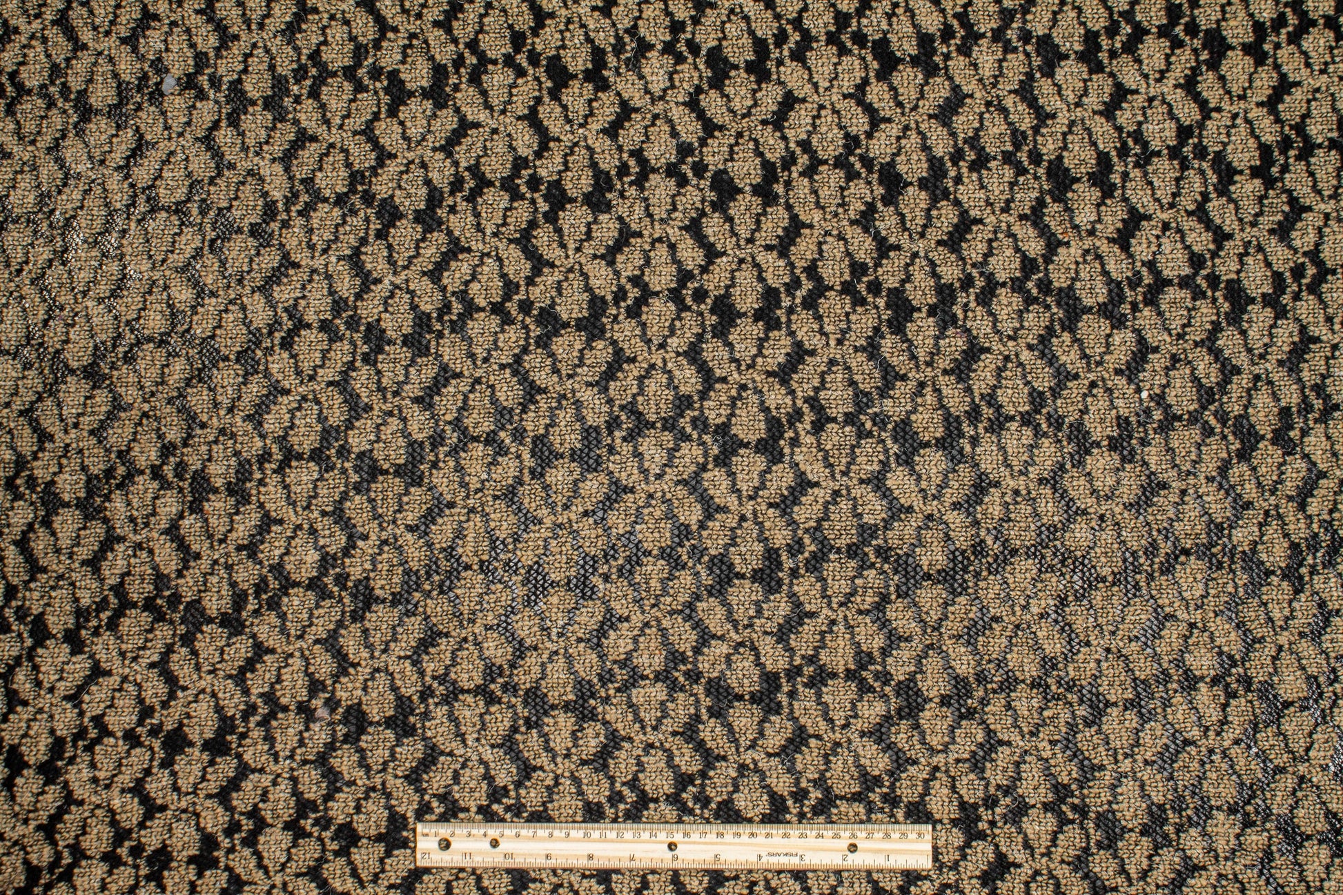 Brown and Black Polyester Wool Jersey Knit - Prime Fabrics
