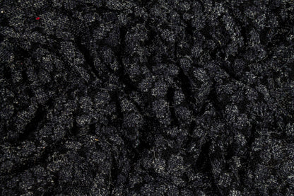 Black and Gray Floral Poly Wool Jersey - Prime Fabrics