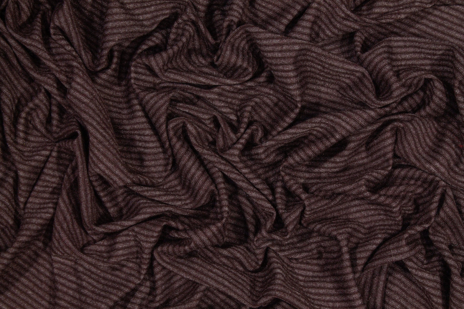 Purple Striped Wool Jersey - Prime Fabrics