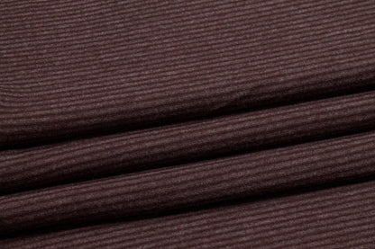 Purple Striped Wool Jersey - Prime Fabrics