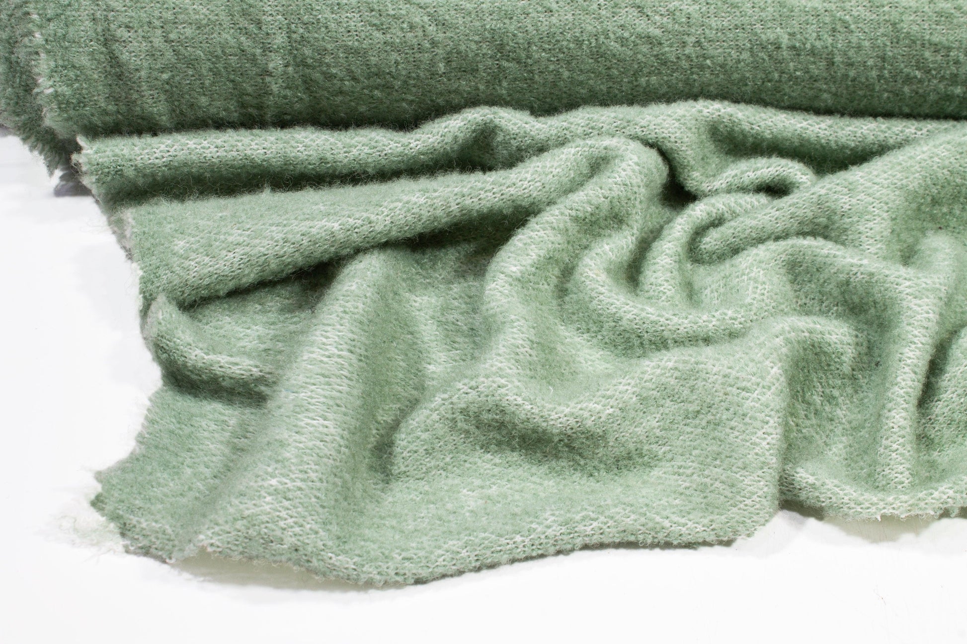 Mint Green Wool Jersey Knit - Prime Fabrics