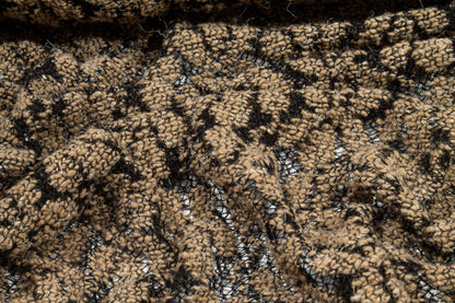 Brown and Black Polyester Wool Jersey Knit - Prime Fabrics