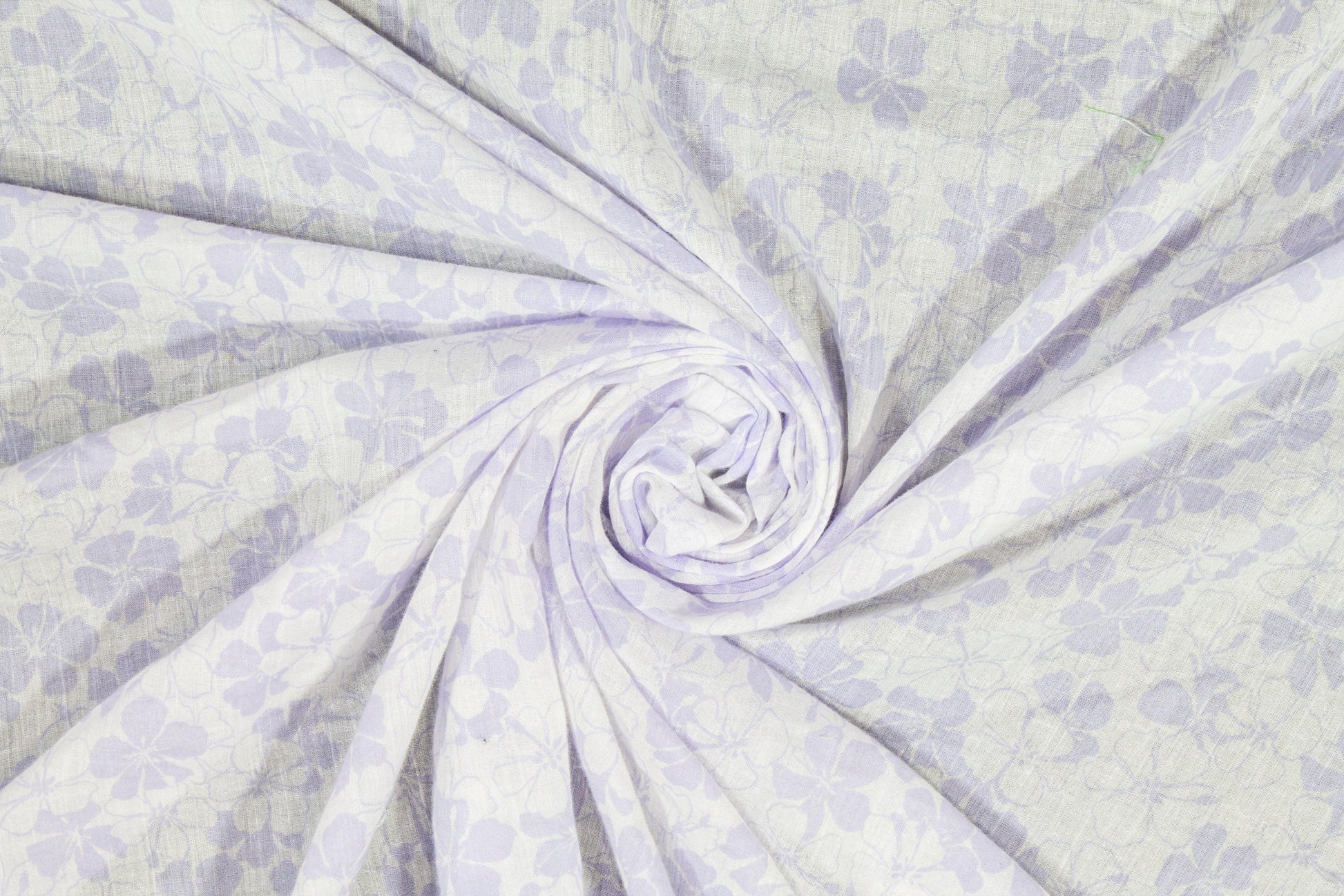 Floral Cotton Voile - Lavender and White - Prime Fabrics