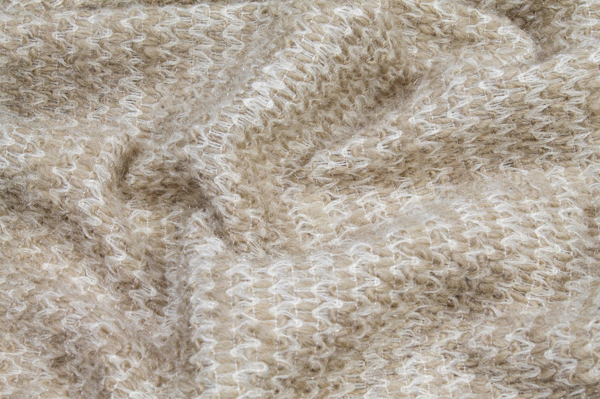 Off White Wool Knit - Prime Fabrics