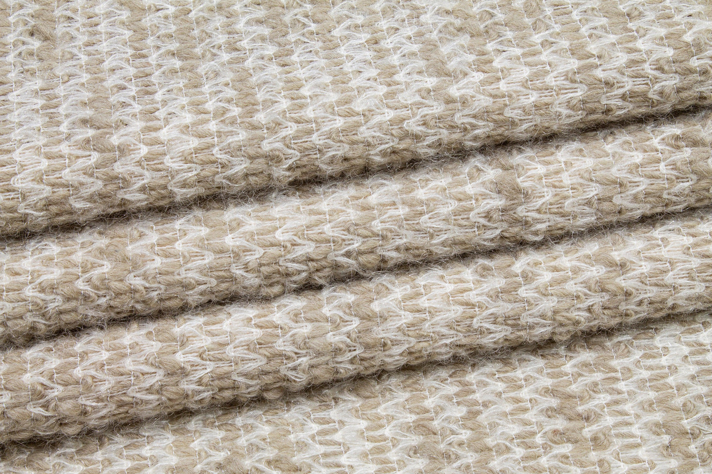 Off White Wool Knit - Prime Fabrics