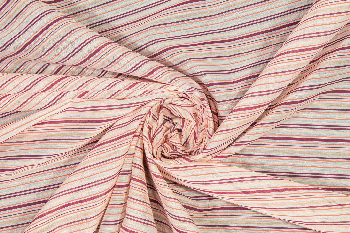 Striped Cotton Voile - Pink - Prime Fabrics