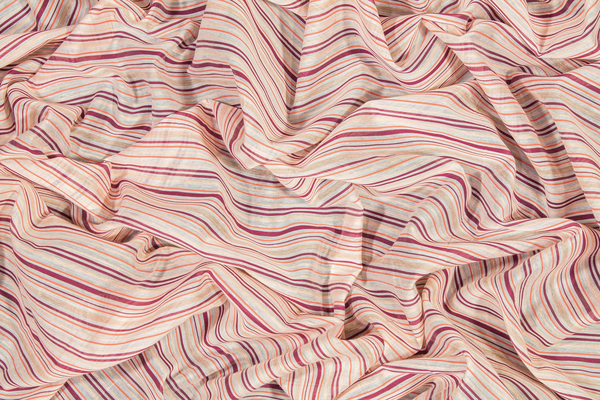 Striped Cotton Voile - Pink - Prime Fabrics