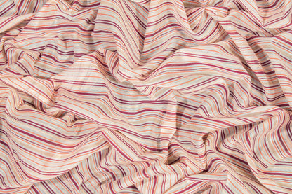 Striped Cotton Voile - Pink - Prime Fabrics