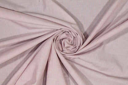 Pin Striped Cotton Voile - Orange and Blue - Prime Fabrics