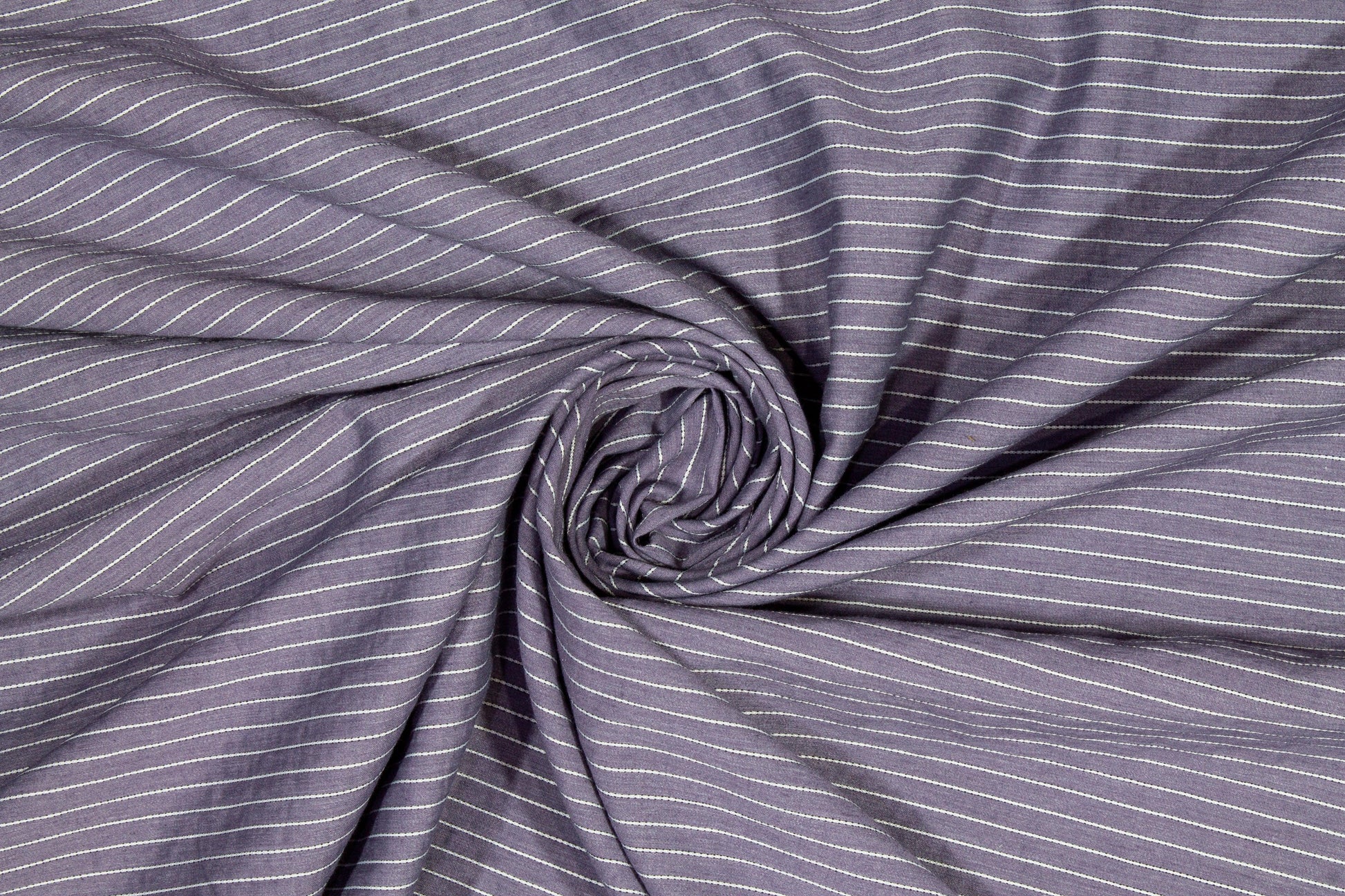 Textured Striped Poly Cotton - Purple Gray - Prime Fabrics
