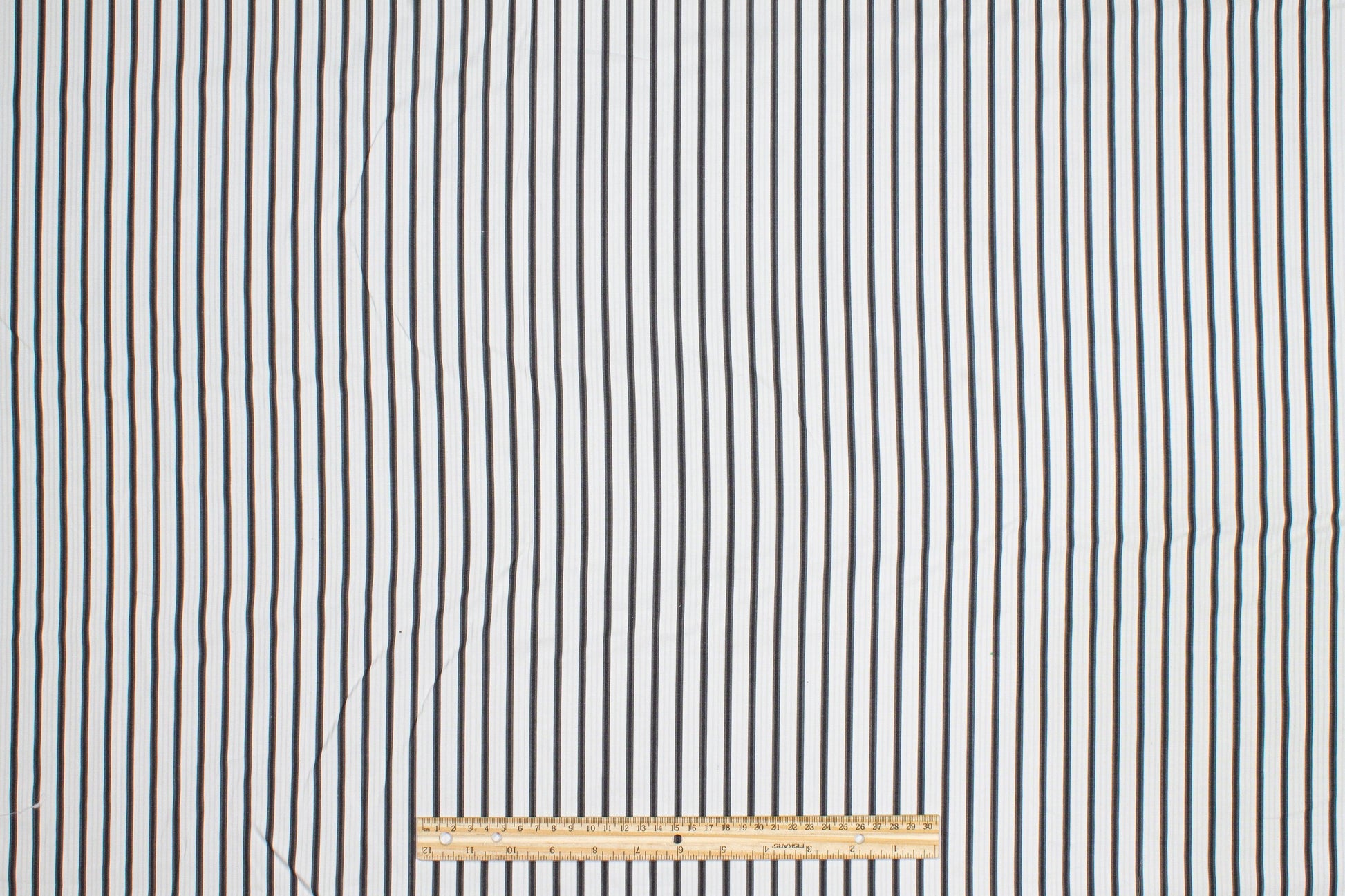 Striped Cotton Shirting - Black and White - Prime Fabrics