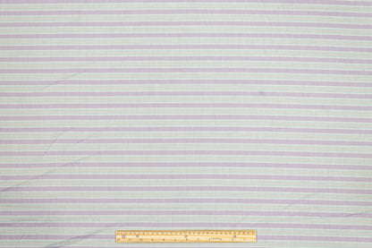 Striped Cotton Voile - Blue, Purple, White - Prime Fabrics