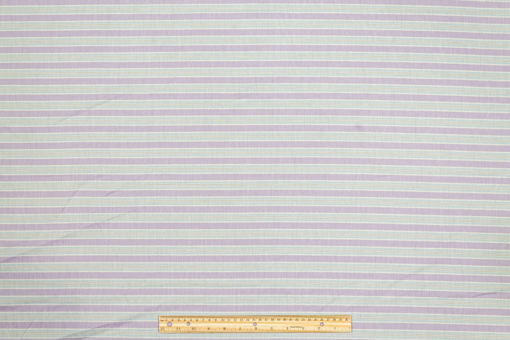 Striped Cotton Voile - Blue, Purple, White - Prime Fabrics