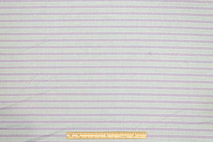Striped Cotton Voile - Blue, Purple, White - Prime Fabrics