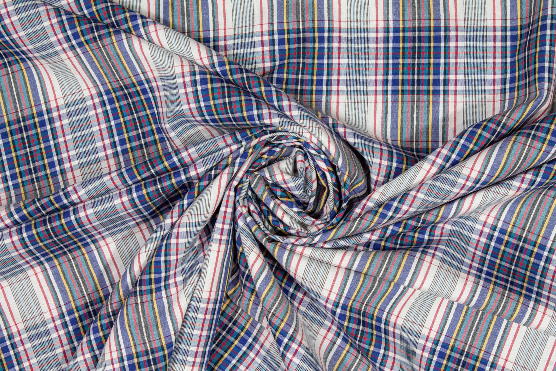Plaid Cotton Voile Shirting - Multicolor - Prime Fabrics
