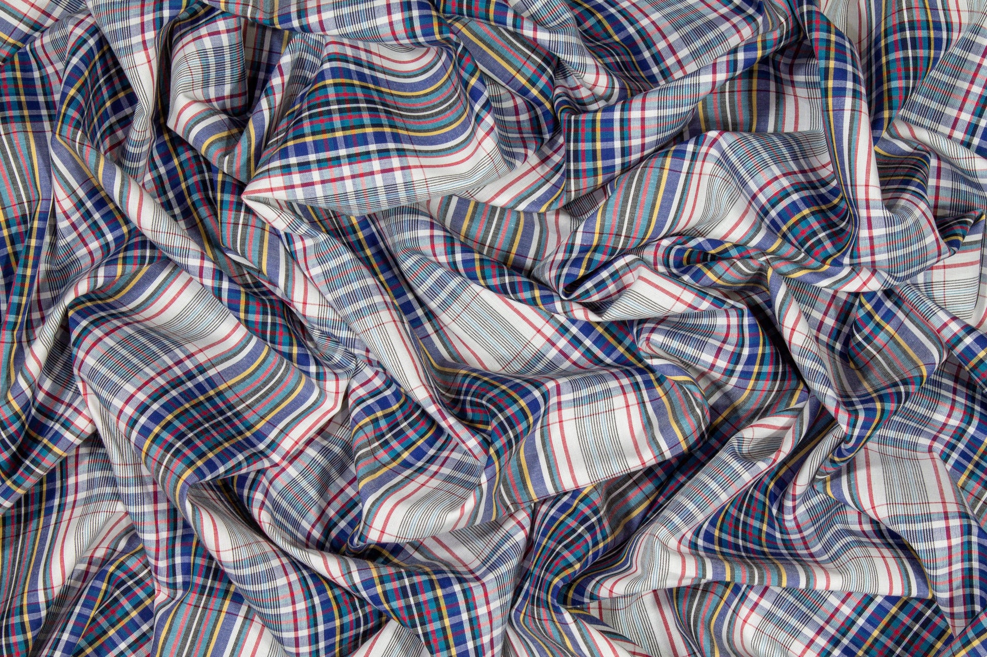 Plaid Cotton Voile Shirting - Multicolor - Prime Fabrics