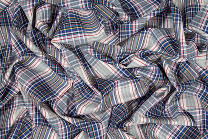 Plaid Cotton Voile Shirting - Multicolor - Prime Fabrics