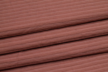 Striped Cotton Voile Burnout - Mauve - Prime Fabrics