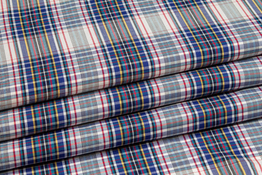 Plaid Cotton Voile Shirting - Multicolor - Prime Fabrics