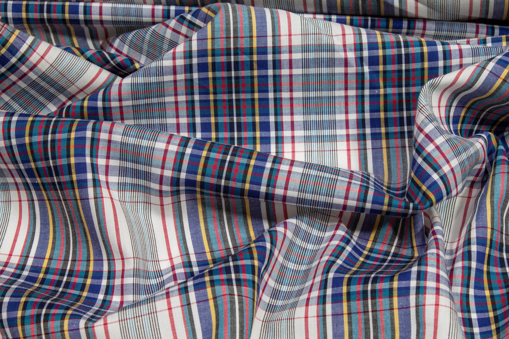 Plaid Cotton Voile Shirting - Multicolor - Prime Fabrics