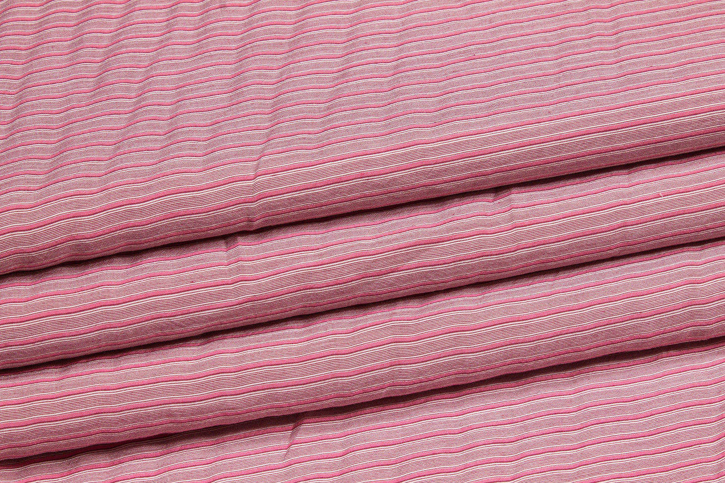 Striped Cotton Voile - Pink - Prime Fabrics