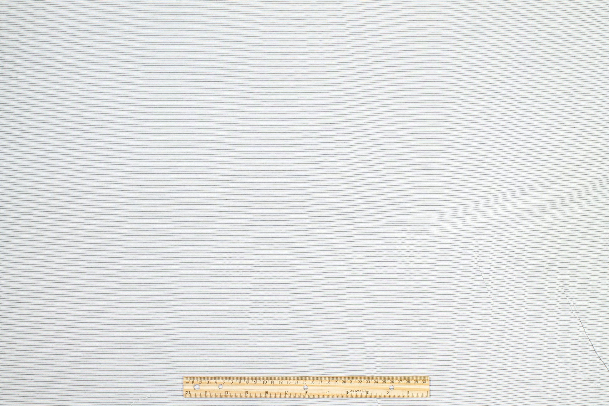Striped Viscose Shirting - Black and White - Prime Fabrics