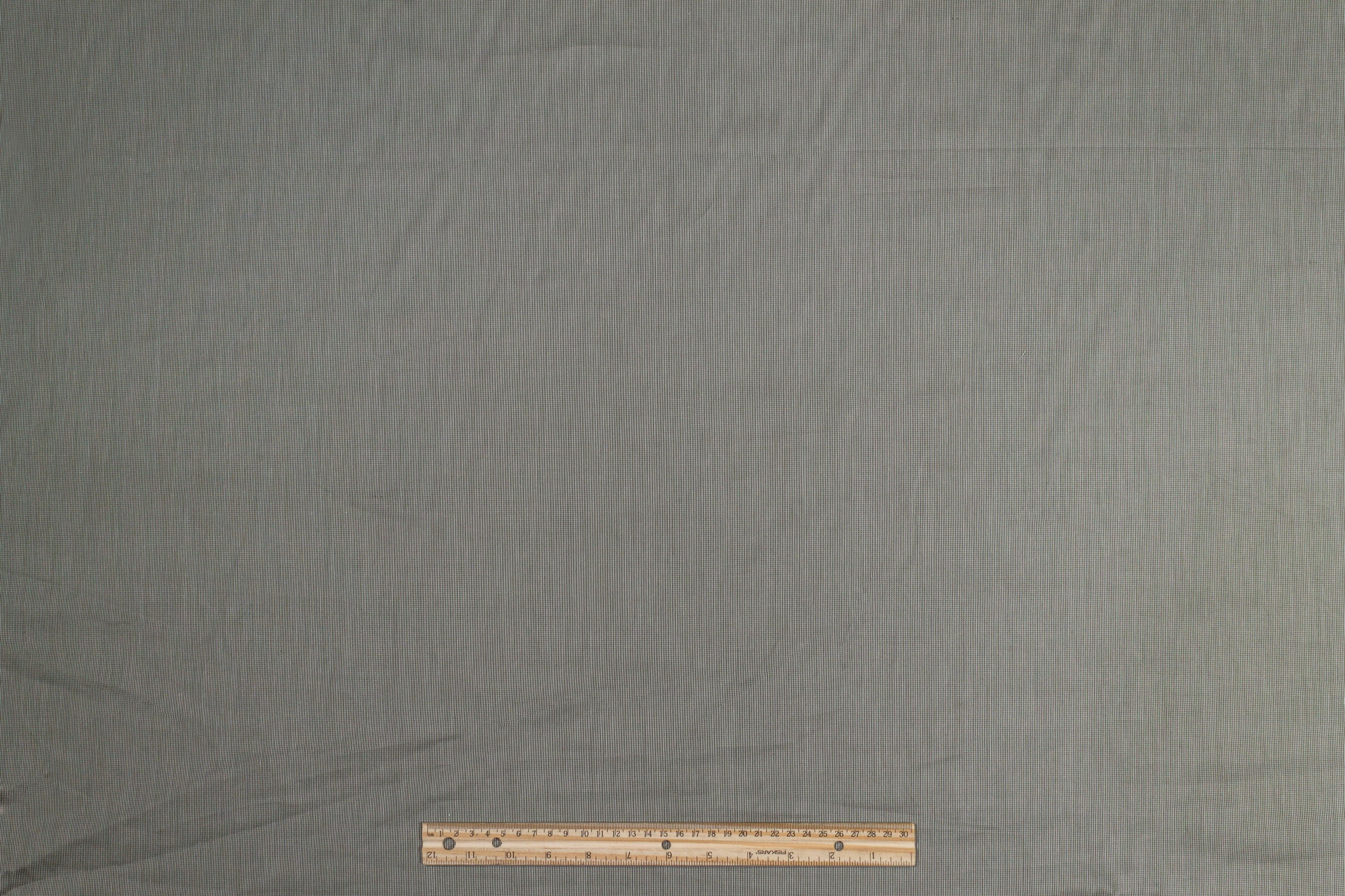 Pin Striped Cotton Shirting - Khaki Green - Prime Fabrics