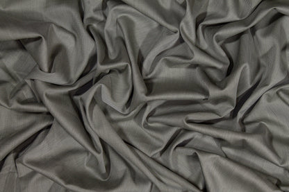 Pin Striped Cotton Shirting - Khaki Green - Prime Fabrics