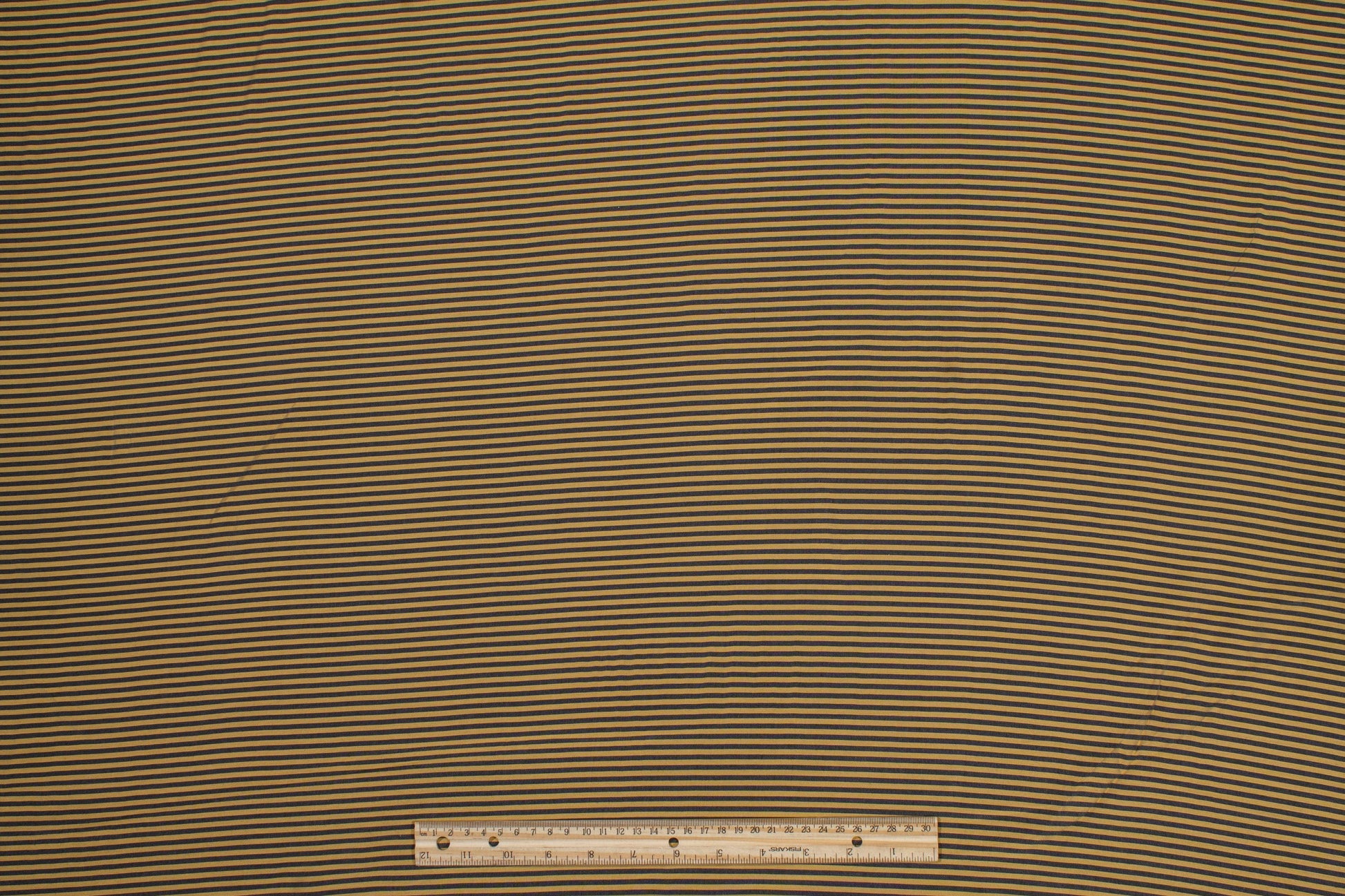 Striped Viscose Shirting - Tan and Gray - Prime Fabrics
