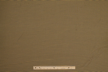 Striped Viscose Shirting - Tan and Gray - Prime Fabrics