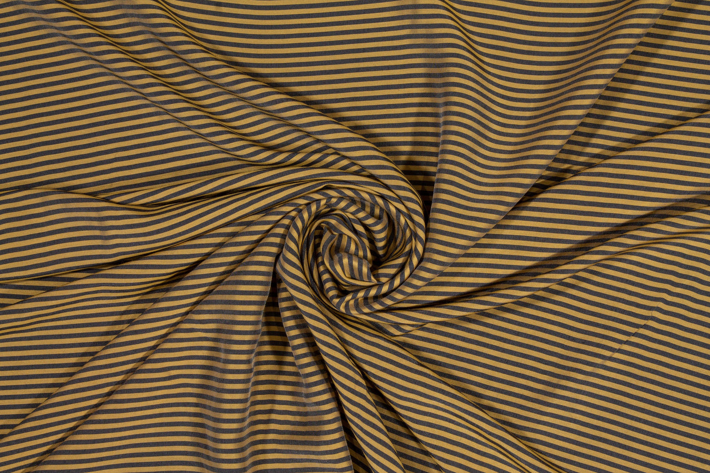 Striped Viscose Shirting - Tan and Gray - Prime Fabrics